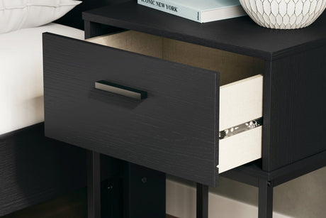 Socalle Black Queen Panel Platform Bedroom Set by Ashley at Eve Furniture