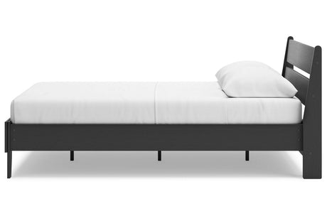 Socalle Black Queen Panel Platform Bedroom Set by Ashley at Eve Furniture