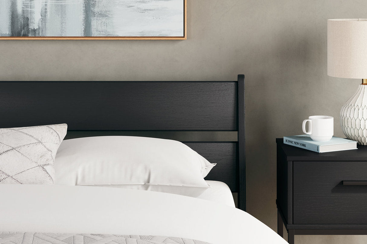 Socalle Black Queen Panel Platform Bedroom Set by Ashley at Eve Furniture