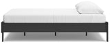 Socalle Black Queen Platform Base Bed by Ashley at Eve Furniture
