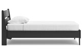 Socalle Black Twin Panel Platform Bed by Ashley at Eve Furniture