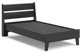 Socalle Black Twin Panel Platform Bed by Ashley at Eve Furniture