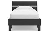 Socalle Black Twin Panel Platform Bed by Ashley at Eve Furniture