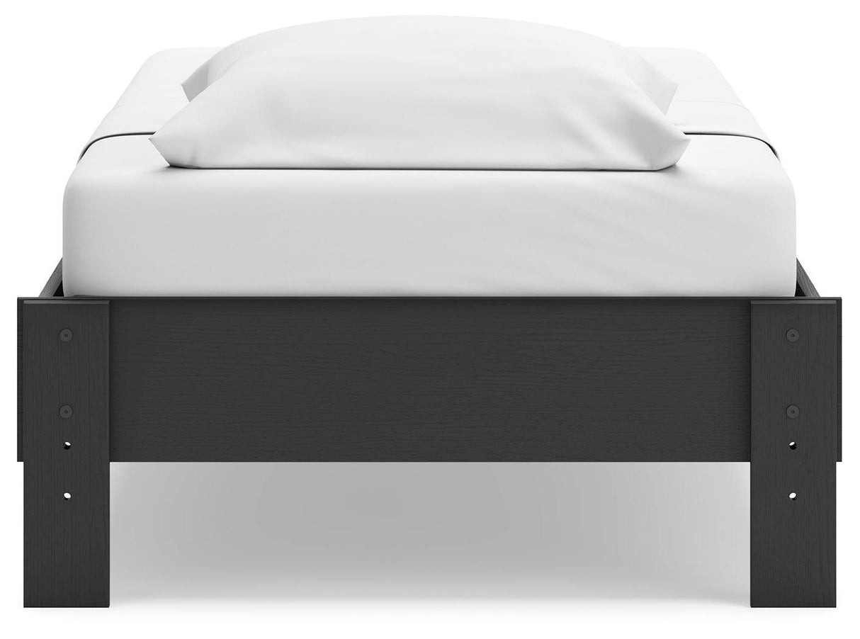 Socalle Black Twin Platform Bed by Ashley at Eve Furniture