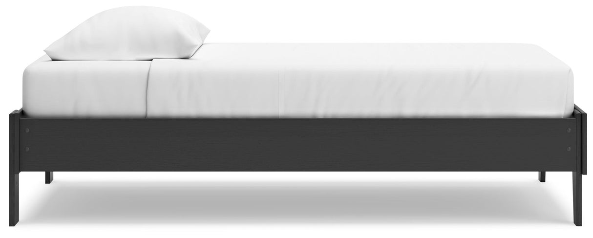 Socalle Black Twin Platform Bed by Ashley at Eve Furniture