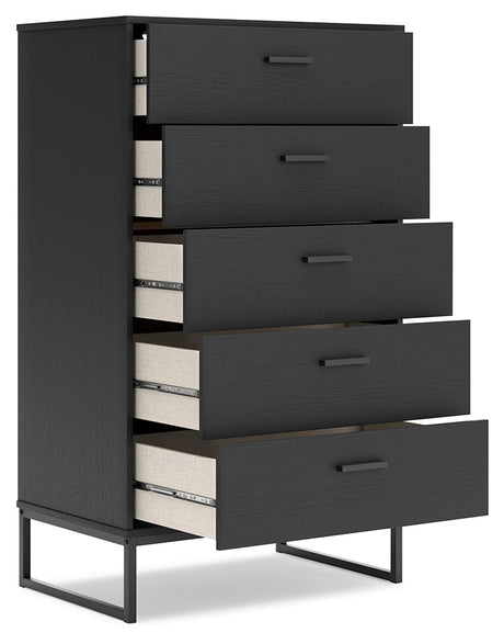 Socalle Black Youth Panel Platform Bedroom Set by Ashley at Eve Furniture