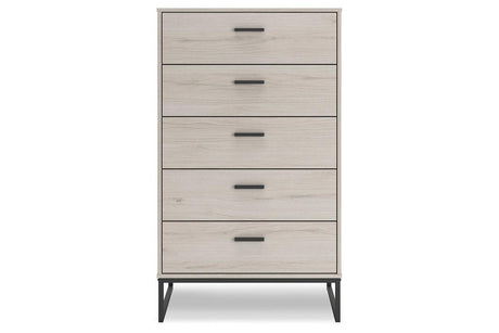Socalle Light Natural Chest of Drawers by Ashley at Eve Furniture