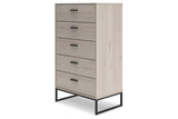 Socalle Light Natural Chest of Drawers by Ashley at Eve Furniture