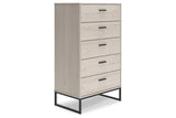 Socalle Light Natural Chest of Drawers by Ashley at Eve Furniture