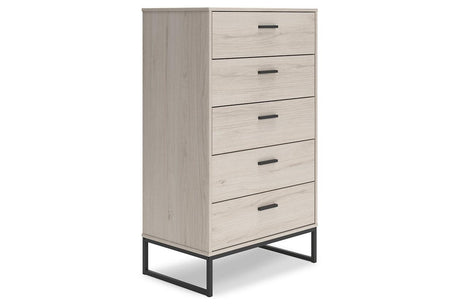 Socalle Light Natural Chest of Drawers by Ashley at Eve Furniture
