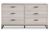 Socalle Light Natural Dresser by Ashley at Eve Furniture