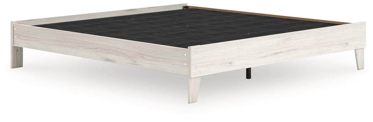 Socalle Light Natural King Platform Bed by Ashley at Eve Furniture