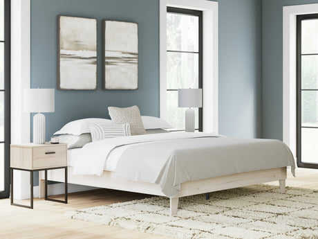 Socalle Light Natural King Platform Bed by Ashley at Eve Furniture