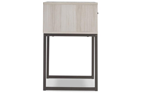 Socalle Light Natural Nightstand by Ashley at Eve Furniture