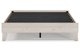 Socalle Light Natural Queen Platform Base Bed by Ashley at Eve Furniture