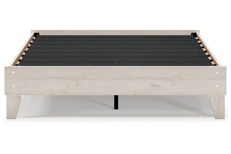 Socalle Light Natural Queen Platform Base Bed by Ashley at Eve Furniture