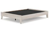 Socalle Light Natural Queen Platform Base Bed by Ashley at Eve Furniture
