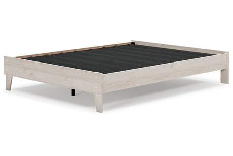Socalle Light Natural Queen Platform Base Bed by Ashley at Eve Furniture