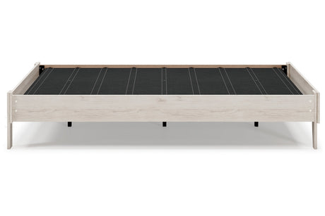 Socalle Light Natural Queen Platform Base Bed by Ashley at Eve Furniture