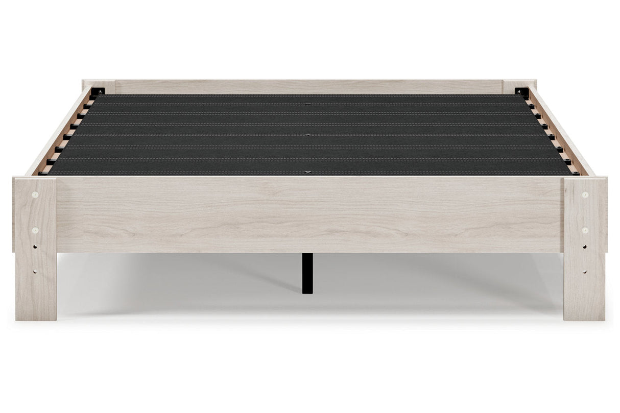 Socalle Light Natural Queen Platform Base Bed by Ashley at Eve Furniture
