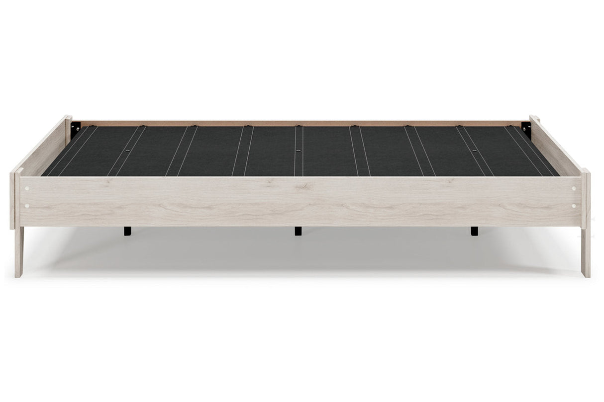 Socalle Light Natural Queen Platform Base Bed by Ashley at Eve Furniture