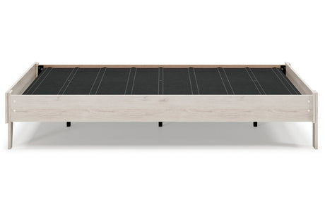 Socalle Light Natural Queen Platform Base Bed by Ashley at Eve Furniture