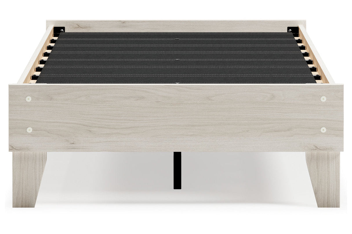 Socalle Light Natural Twin Platform Base Bed by Ashley at Eve Furniture