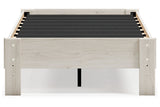 Socalle Light Natural Twin Platform Base Bed by Ashley at Eve Furniture