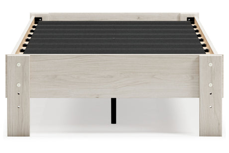 Socalle Light Natural Twin Platform Base Bed by Ashley at Eve Furniture