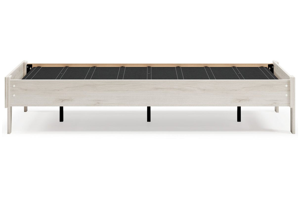 Socalle Light Natural Twin Platform Base Bed by Ashley at Eve Furniture