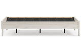 Socalle Light Natural Twin Platform Base Bed by Ashley at Eve Furniture