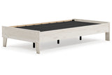 Socalle Light Natural Twin Platform Base Bed by Ashley at Eve Furniture