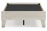 Socalle Light Natural Twin Platform Base Bed by Ashley at Eve Furniture