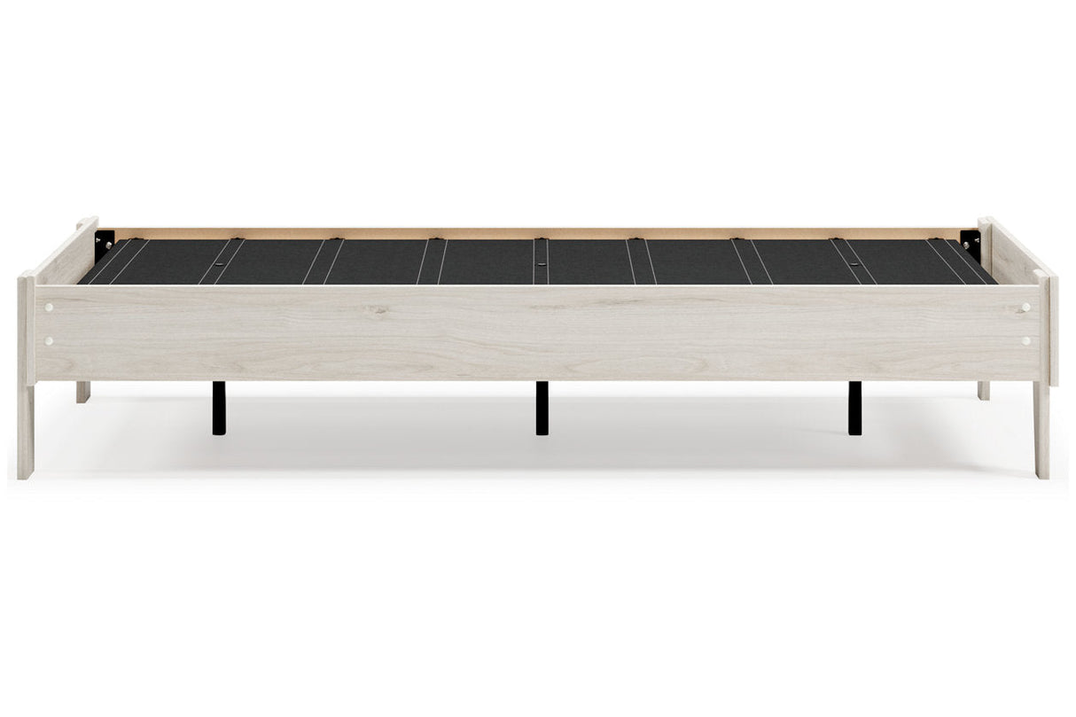 Socalle Light Natural Twin Platform Base Bed by Ashley at Eve Furniture