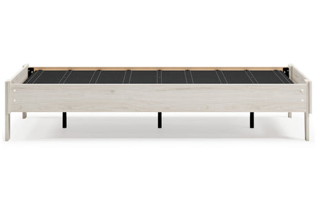 Socalle Light Natural Twin Platform Base Bed by Ashley at Eve Furniture
