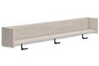 Socalle Light Natural Wall Mounted Coat Rack with Shelf by Ashley at Eve Furniture
