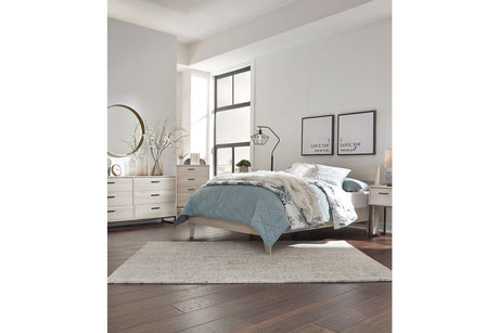 Socalle Natural Full Platform Bed by Ashley at Eve Furniture