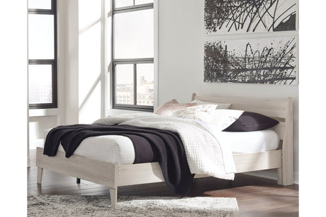 Socalle Natural Queen Platform Bed by Ashley at Eve Furniture
