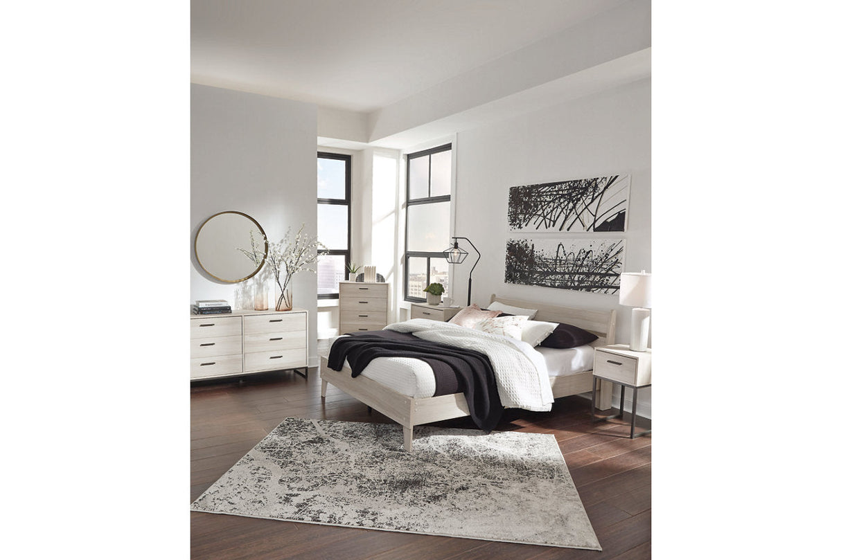 Socalle Natural Queen Platform Bed by Ashley at Eve Furniture