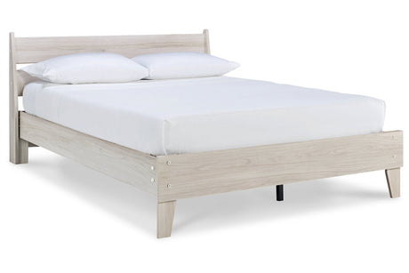 Socalle Natural Queen Platform Bed by Ashley at Eve Furniture