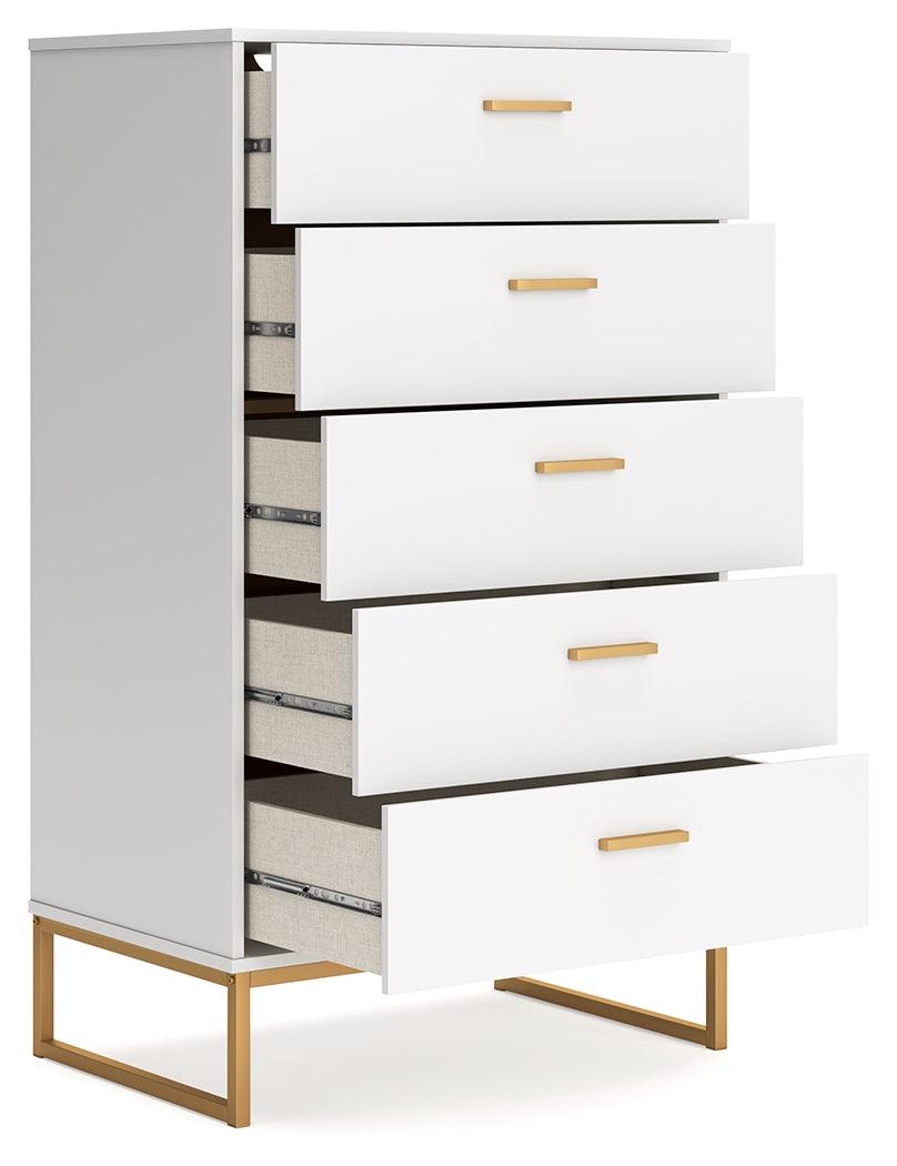 Socalle Two-tone Chest of Drawers by Ashley at Eve Furniture
