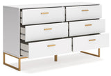 Socalle Two-tone Dresser by Ashley at Eve Furniture