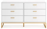 Socalle Two-tone Dresser by Ashley at Eve Furniture