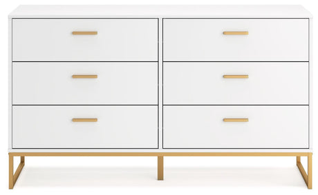 Socalle Two-tone Dresser by Ashley at Eve Furniture