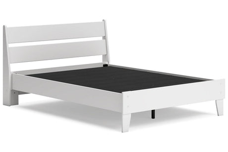 Socalle Two-tone Full Panel Platform Bed by Ashley at Eve Furniture