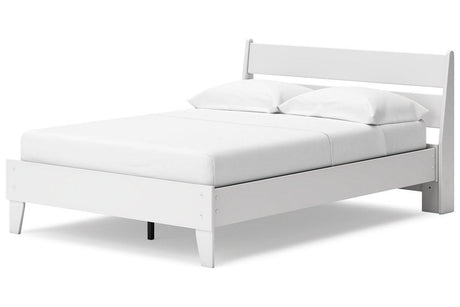 Socalle Two-tone Full Panel Platform Bed by Ashley at Eve Furniture