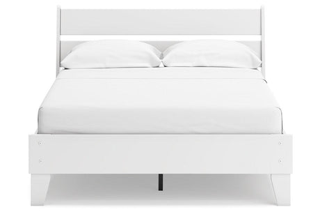 Socalle Two-tone Full Panel Platform Bed by Ashley at Eve Furniture