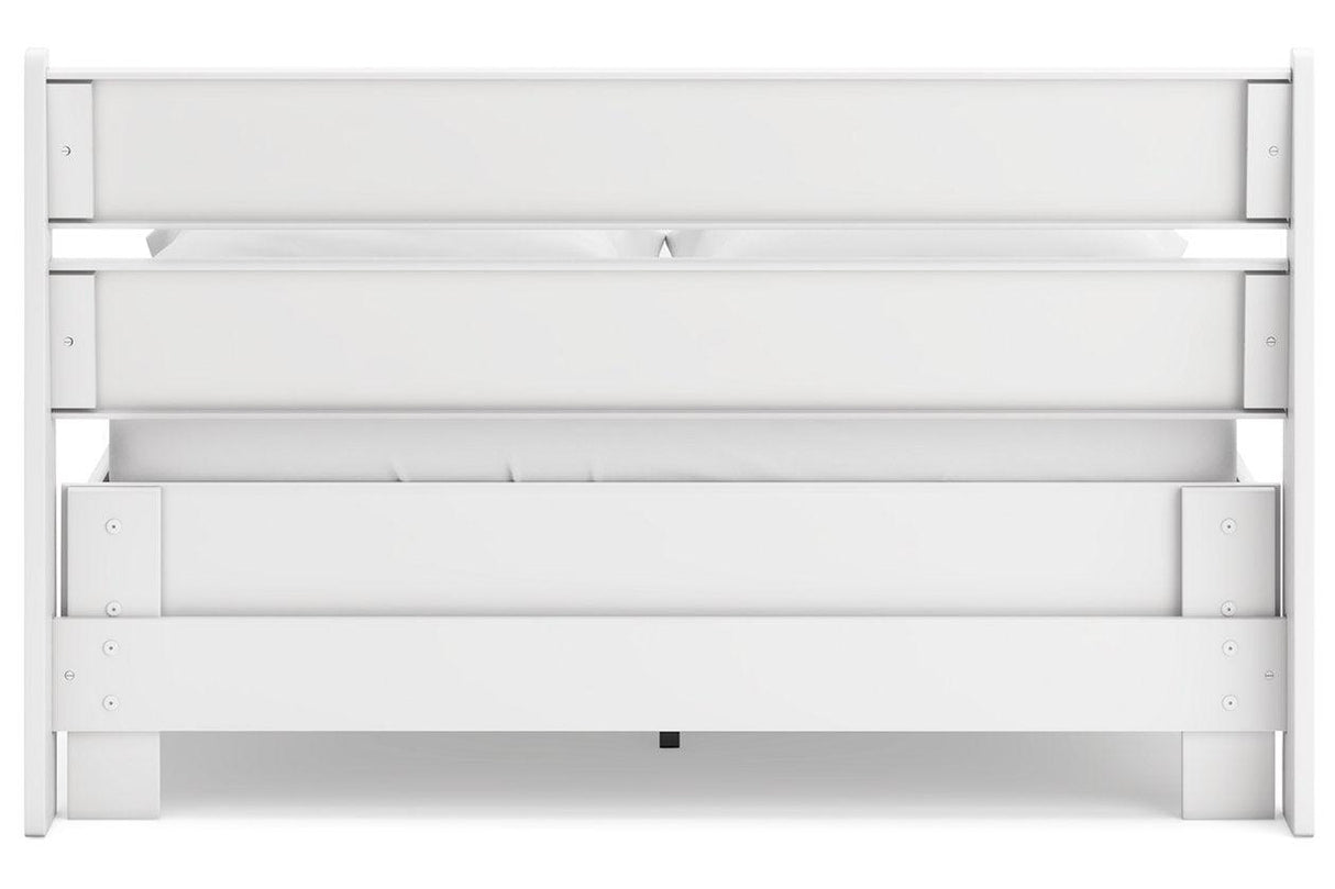 Socalle Two-tone Full Panel Platform Bed by Ashley at Eve Furniture