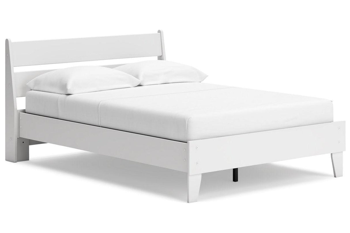 Socalle Two-tone Full Panel Platform Bed by Ashley at Eve Furniture