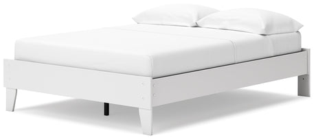 Socalle Two-tone Full Platform Base Bed by Ashley at Eve Furniture